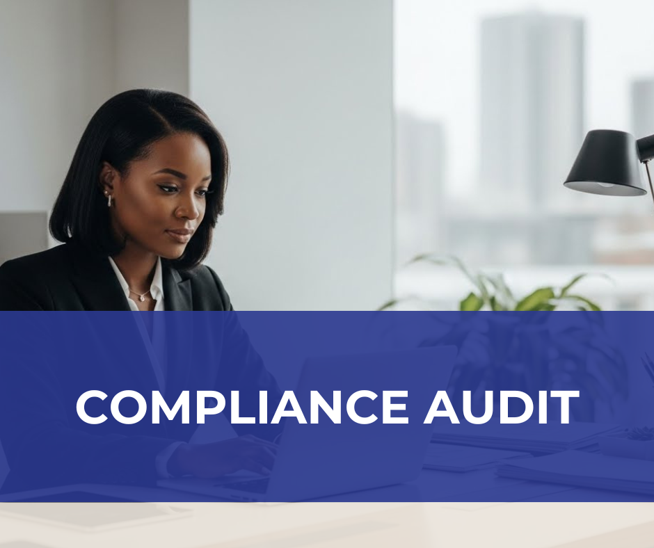 black woman performing a compliance audit for taje consulting llc