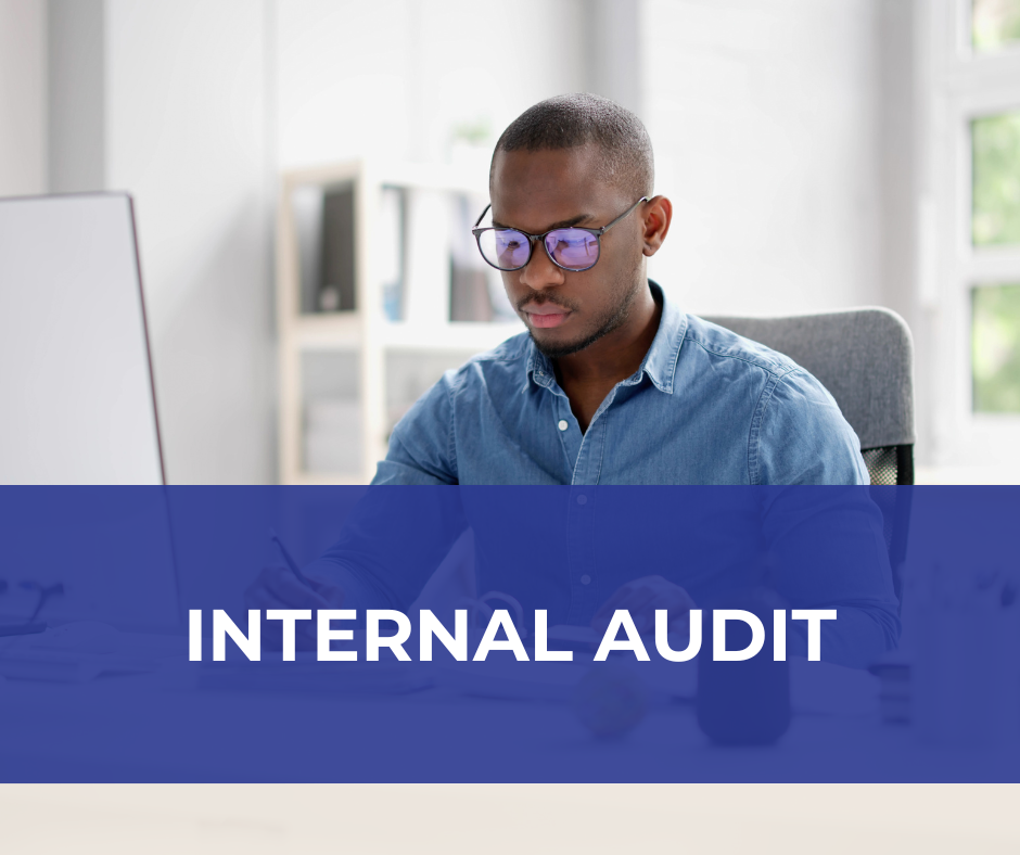 black man performing an internal audit for taje consulting